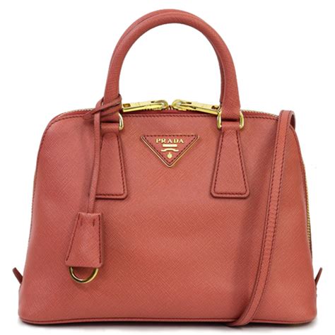 PRADA Handbag BL0838 Saffiano Leather Papaya Orange 